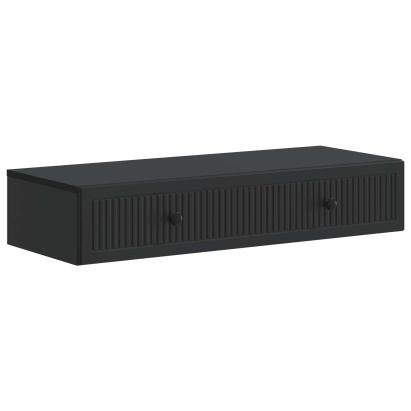Masă laterală montată pe perete Negru 87,5 x 34,5 x 17 cm GartenMobel Dekor