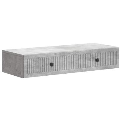 Masă laterală montată pe perete Gri Beton 87,5 x 34,5 x 17 cm GartenMobel Dekor