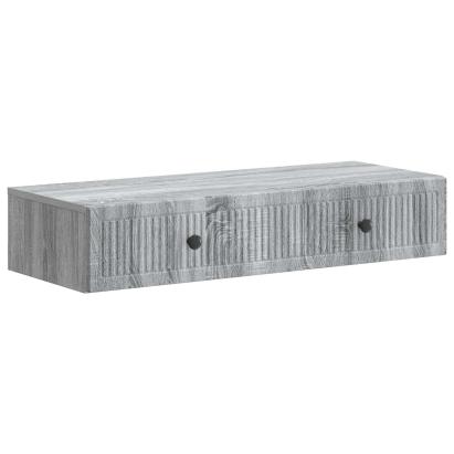 Masă laterală montată pe perete Sonoma gri 87,5 x 34,5 x 17 cm GartenMobel Dekor