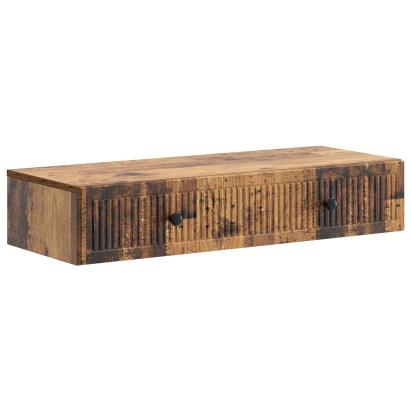 Masă laterală montată pe perete Lemn vechi 87,5 x 34,5 x 17 cm GartenMobel Dekor