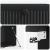 Dulap TV suspendat, negru, 59,5 x 41 x 30 cm, 2 uși, lemn prelucrat