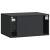 Dulap TV suspendat, negru, 59,5 x 41 x 30 cm, 2 uși, lemn prelucrat