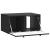 Dulap TV suspendat, negru, 59,5 x 41 x 30 cm, 2 uși, lemn prelucrat