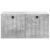 Dulap TV suspendat de perete gri beton, 59,5 x 41 x 30 cm, 2 uși
