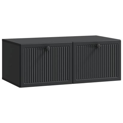 Oglindă TV montată pe perete Pe perete Negru 78,5 x 41 x 30 cm GartenMobel Dekor