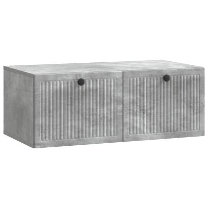 Oglindă TV montată pe perete Gri Beton 78,5 x 41 x 30 cm GartenMobel Dekor