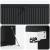 Dulap TV suspendat de perete, negru, 98 x 41 x 30 cm, 2 uși