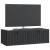 Dulap TV suspendat de perete, negru, 98 x 41 x 30 cm, 2 uși