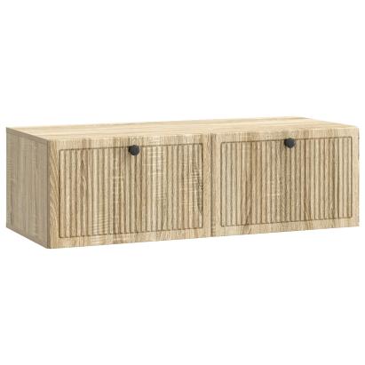 Oglindă TV montată pe perete Stejar Sonoma 98 x 41 x 30 cm GartenMobel Dekor