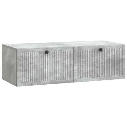 Oglindă TV montată pe perete Gri Beton 98 x 41 x 30 cm GartenMobel Dekor
