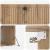 Dulap TV suspendat de perete, stejar artizanal, 98 x 41 x 30 cm