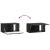 Dulap TV suspendat de perete, negru, 59,5 x 31 x 30 cm, 2 uși