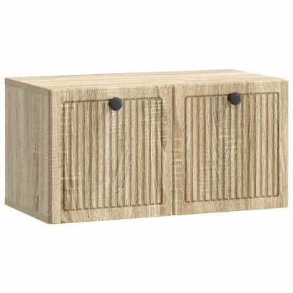Dulap TV suspendat de perete, stejar sonoma, 59,5 x 31 x 30 cm