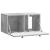 Dulap TV suspendat gri beton, 2 uși, 59,5 x 31 x 30 cm, vidaXL
