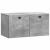 Dulap TV suspendat gri beton, 2 uși, 59,5 x 31 x 30 cm, vidaXL