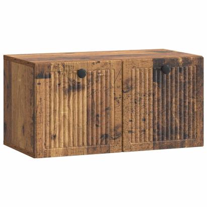 Dulap TV suspendat de perete, lemn vechi, 59,5 x 31 x 30 cm