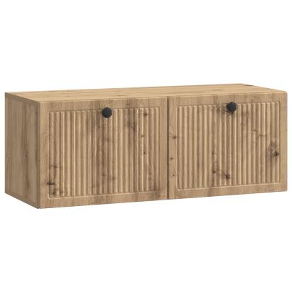 Dulap TV suspendat, stejar artizanal, 78,5 x 31 x 30 cm, 2 uși