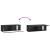Dulap TV suspendat negru, 98 x 31 x 30 cm, cu 2 uși, stil modern