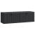Dulap TV suspendat negru, 98 x 31 x 30 cm, cu 2 uși, stil modern