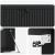 Dulap TV suspendat negru, 98 x 31 x 30 cm, cu 2 uși, stil modern