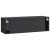 Dulap TV suspendat negru, 98 x 31 x 30 cm, cu 2 uși, stil modern