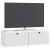 Dulap TV suspendat alb foarte lucios, 98 x 31 x 30 cm, 2 uși