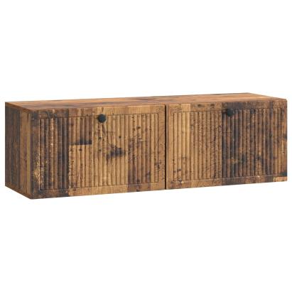 Oglindă TV montată pe perete Lemn vechi 98 x 31 x 30 cm GartenMobel Dekor