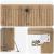 Dulap TV suspendat de perete, stejar artizanal, 98 x 31 x 30 cm