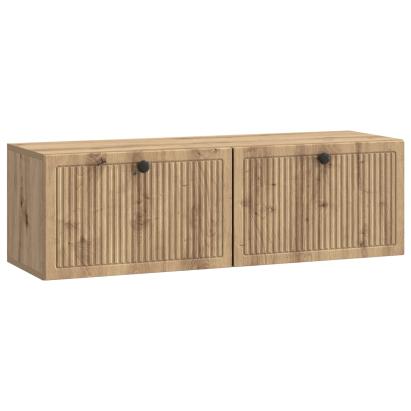 Dulap TV suspendat de perete, stejar artizanal, 98 x 31 x 30 cm