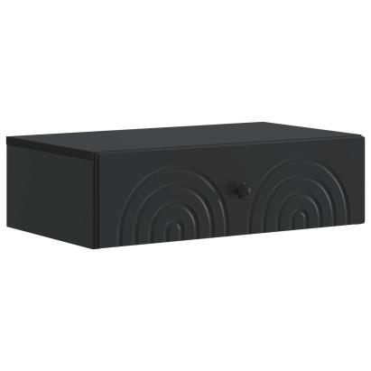 Masă laterală montată pe perete Negru 59 x 34,5 x 17 cm GartenMobel Dekor