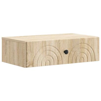 Masă laterală montată pe perete Stejar Sonoma 59 x 34,5 x 17 cm GartenMobel Dekor