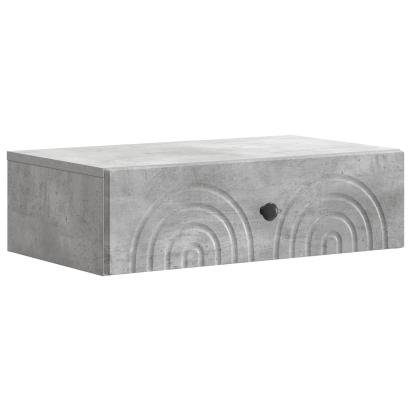 Masă laterală montată pe perete Gri Beton 59 x 34,5 x 17 cm GartenMobel Dekor