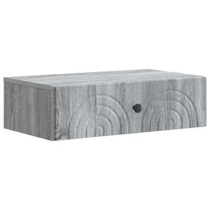 Masă laterală montată pe perete Sonoma gri 59 x 34,5 x 17 cm GartenMobel Dekor