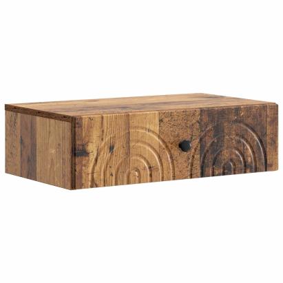 Masă laterală montată pe perete Lemn vechi 59 x 34,5 x 17 cm GartenMobel Dekor