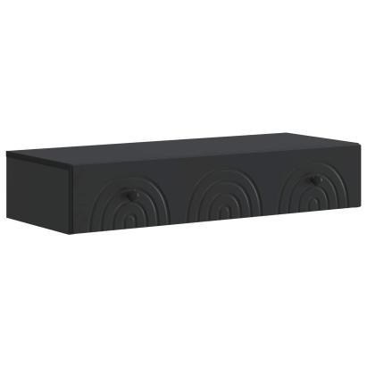 Masă laterală montată pe perete Negru 87,5 x 34,5 x 17 cm GartenMobel Dekor