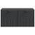 Dulap TV suspendat de perete, negru, 59,5 x 41 x 30 cm, 2 uși
