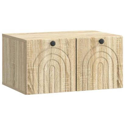 Oglindă TV montată pe perete Stejar Sonoma 59,5 x 41 x 30 cm GartenMobel Dekor