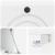 Dulap TV suspendat alb lucios din lemn prelucrat, 59,5 x 41 x 30 cm