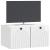 Dulap TV suspendat alb lucios din lemn prelucrat, 59,5 x 41 x 30 cm