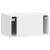 Dulap TV suspendat alb lucios din lemn prelucrat, 59,5 x 41 x 30 cm