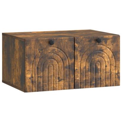 Oglindă TV montată pe perete Stejar fumuriu 59,5 x 41 x 30 cm GartenMobel Dekor