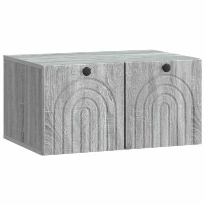 Dulap TV suspendat Sonoma gri, 59,5 x 41 x 30 cm, 2 uși