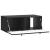 Dulap TV suspendat de perete negru, 78,5 x 41 x 30 cm, 2 uși