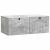 Dulap TV suspendat gri beton, 78,5 x 41 x 30 cm, 2 uși
