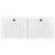 Dulap TV suspendat alb lucios din lemn prelucrat, 78,5 x 41 x 30 cm