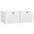 Dulap TV suspendat alb lucios din lemn prelucrat, 78,5 x 41 x 30 cm