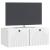 Dulap TV suspendat alb lucios din lemn prelucrat, 78,5 x 41 x 30 cm