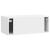 Dulap TV suspendat alb lucios din lemn prelucrat, 78,5 x 41 x 30 cm