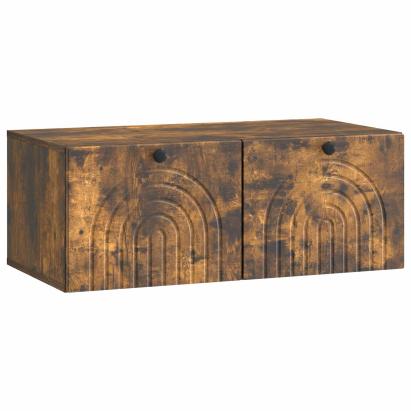 Oglindă TV montată pe perete Stejar fumuriu 78,5 x 41 x 30 cm GartenMobel Dekor