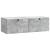 Dulap TV suspendat gri beton 99 x 41 x 30 cm, 2 uși, montaj pe perete